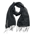 2pcs Elegant Abstract Evening Scarf,Black Printed Scarf,Versatile Everyday Scarf ,Pairs With All Casual Outfits,Office Appropriate Subtlety For Women Men - Dapper All Day