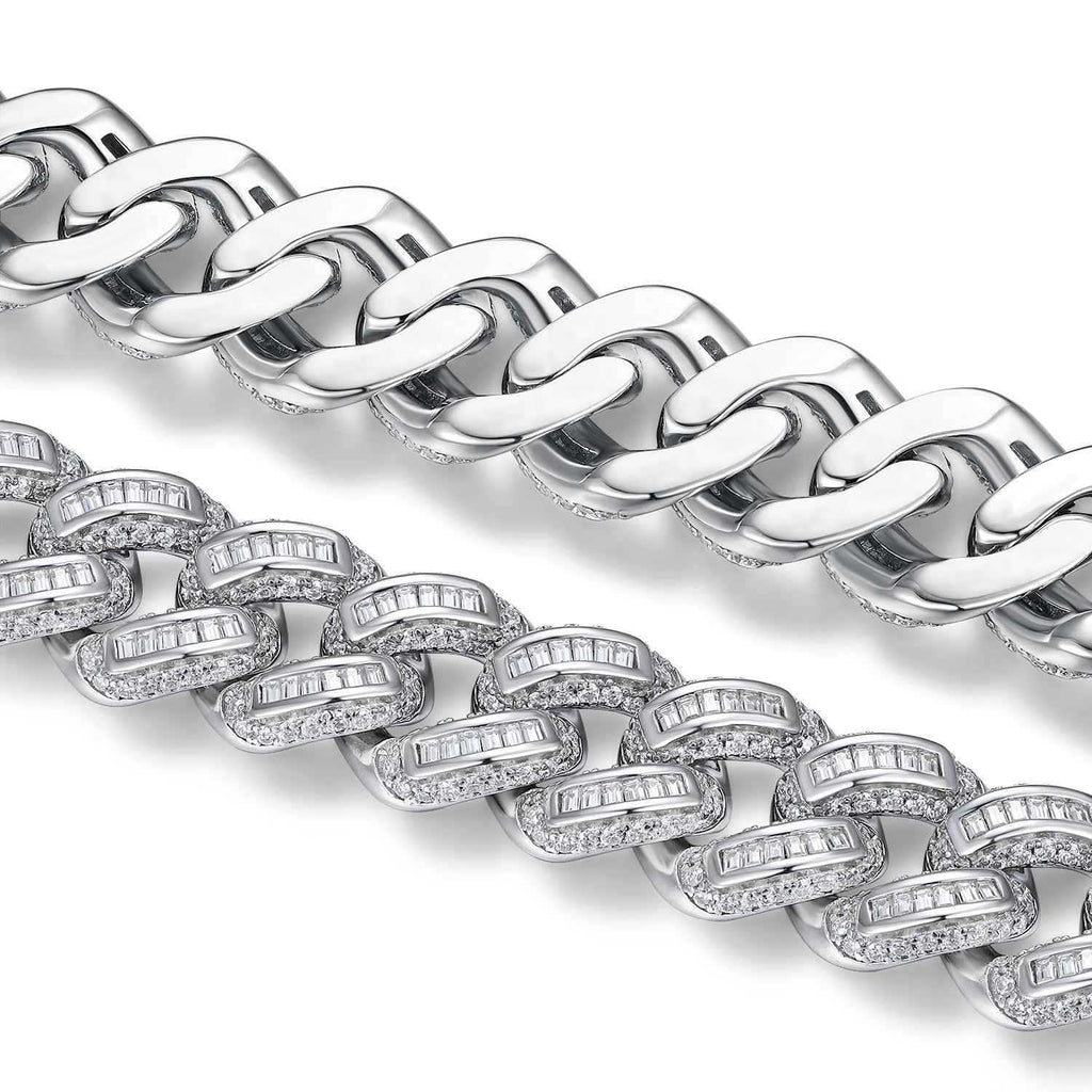 Set With Top - quality Moissanite, This Luxurious And Fashionable Light Luxury Jewelry Silver Bracelet Is Made Of S925 Silver Electroplated With Platinum - Dapper All Day