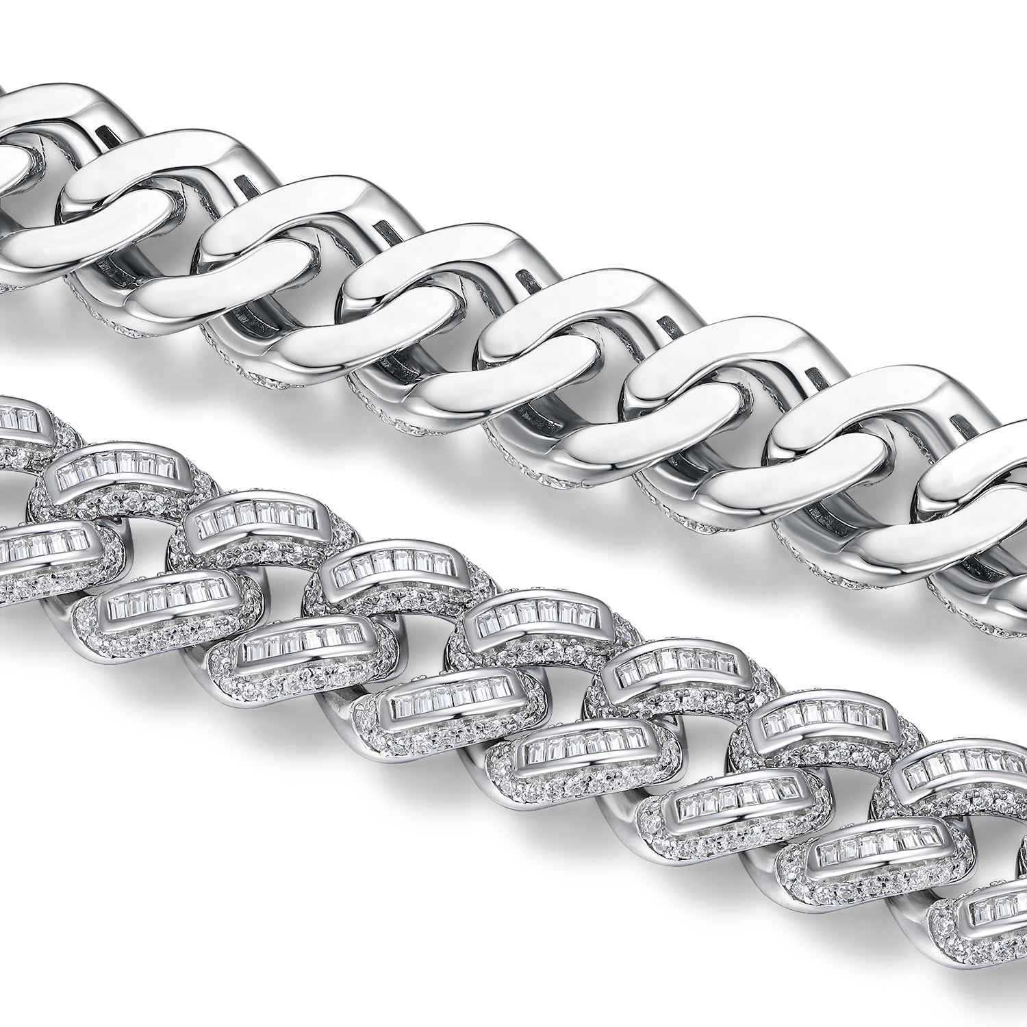Set With Top - quality Moissanite, This Luxurious And Fashionable Light Luxury Jewelry Silver Bracelet Is Made Of S925 Silver Electroplated With Platinum - Dapper All Day