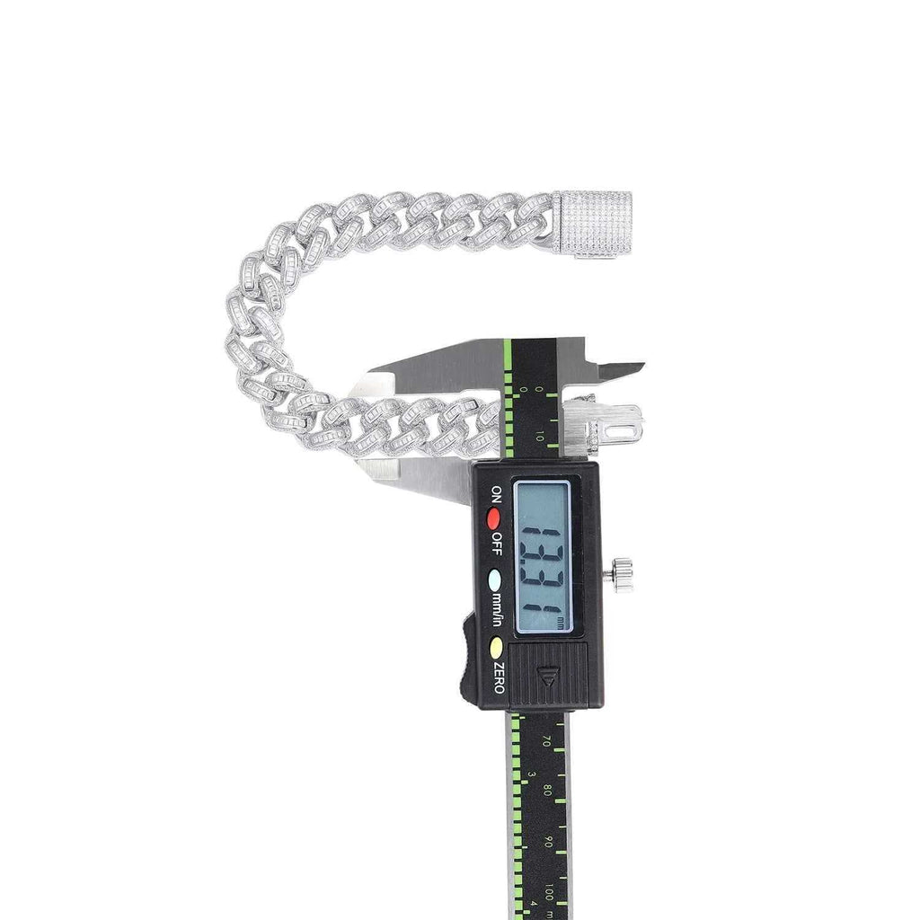 Set With Top - quality Moissanite, This Luxurious And Fashionable Light Luxury Jewelry Silver Bracelet Is Made Of S925 Silver Electroplated With Platinum - Dapper All Day